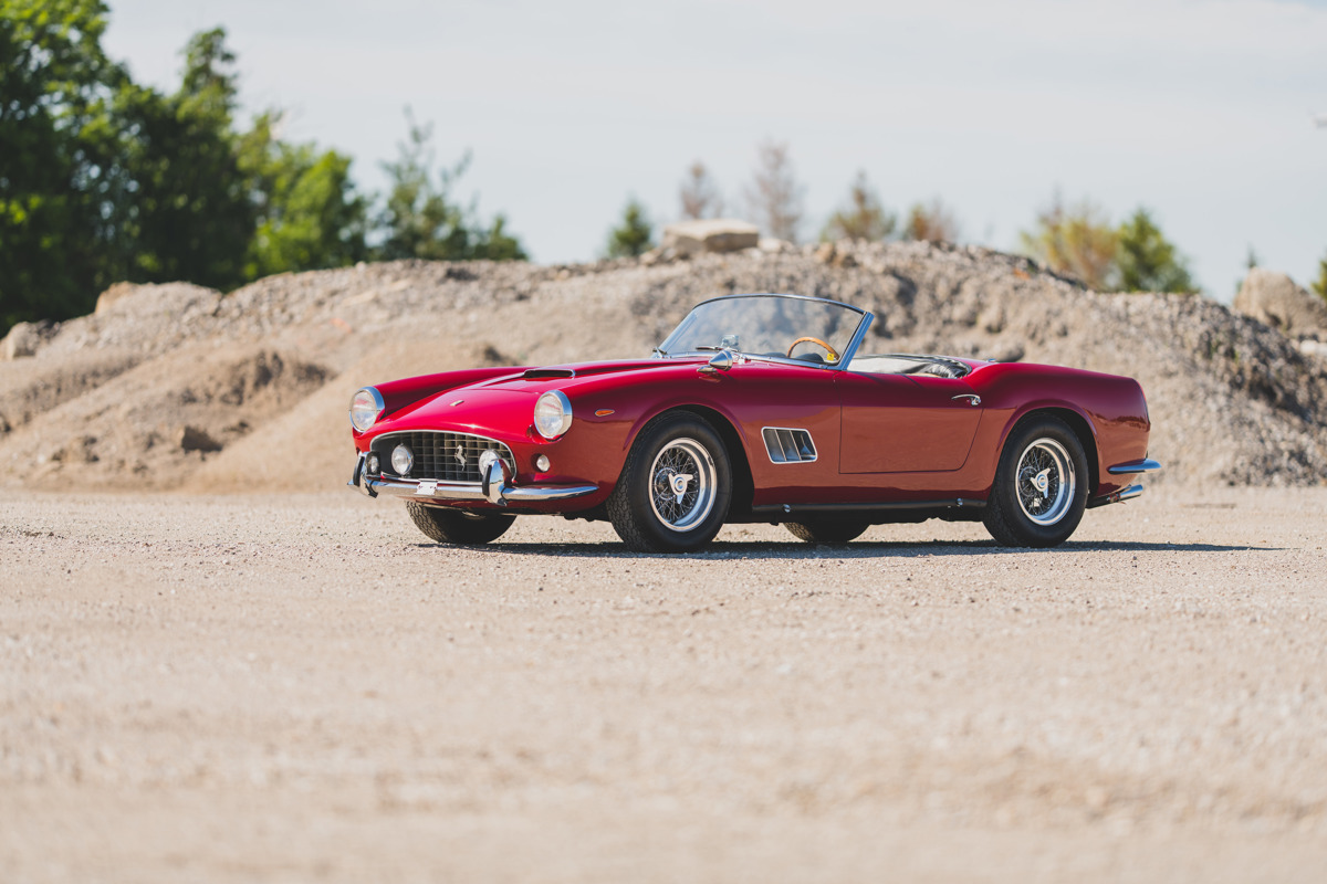 1962 Ferrari 250 California SWB Spider by Scaglietti offered at RM Sotheby’s Monterey live auction 2019